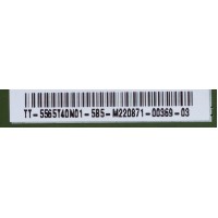 LED DRIVER / VIZIO 55.65T40.N01 / 5565T40N01 / T650QVF06.0 / 65T40-N01 / MODELO M65-C1 LTCASNAR	