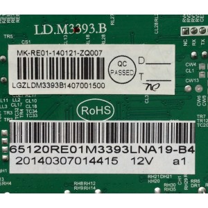 MAIN / RCA 65120RE01M3393LNA19-B4 / LD.M3393.B / MK-RE01-140218-ZQ302 / 3393B1410000 / MODELO LED65G55R120Q