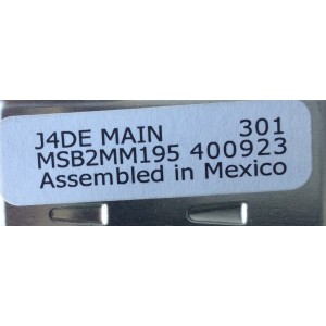 MAIN / SANYO J4DE / 1AA4B10N20000 / MODELO DP50747 P50747-00 / PANEL S50HW-YD02	