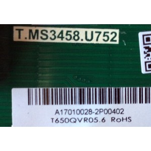 MAIN / SCEPTRE A17010028 / 50020345800210 / T.MS3458.U752 / MODELO U65 A7TV58EA	
