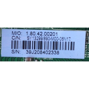 MAIN / SHARP 39J2084 / 890-M00-06N17 / CV3393BH-C / SY13299 / MODELO LC-60LE452U	