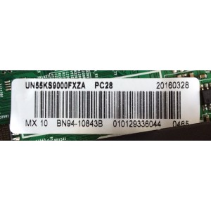MAIN / SAMSUNG BN94-10843B / BN41-02504A / BN97-10675B / MODELO UN55KS9000FXZA FA01 / DISPLAY LSF550FJ09-L11 / BN96-39211A / PANEL CY-QK055FLLV3H-HW13	