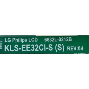 BACKLIGHT INVERSOR / PHILIPS 6632L-0212B / KLS-EE32CI-S (SL) / KLS-EE32CI-S (S) / MODELO 32PF7320A/37 / PANEL LC320W01(SL)(01)	