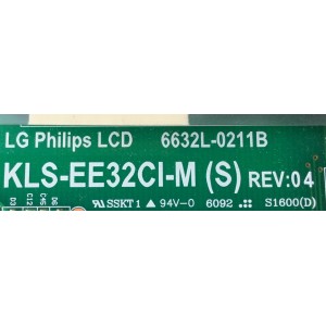 BACKLIGHT INVERSOR / PHILIPS 6632L-0211B / KLS-EE32CI-M (SL) / KLS-EE32CI-M (S) / MODELO 32PF7320A/37 / PANEL LC320W01(SL)(01)	