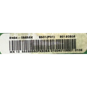 MAIN / SAMSUNG BN94-05656K / BN41-01812A / MODELO UN55ES6550FXZA TS01 / PANEL LTJ550HW08-V	