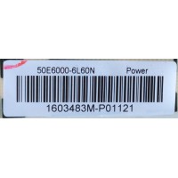 FUENTE DE PODER LG / NUMERO DE PARTE 50E6000-6L60N / 168P-L5L01F-W0 / L5L01F / MODELO 50UH5500-UA / 50UH5530-UB.CUSJLH	