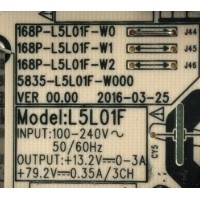 FUENTE DE PODER LG / NUMERO DE PARTE 50E6000-6L60N / 168P-L5L01F-W0 / L5L01F / MODELO 50UH5500-UA / 50UH5530-UB.CUSJLH	