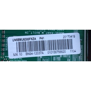 MAIN / SAMSUNG BN94-12037A / BN97-12961A / BN41-02568A / PANEL CY-GK055HGLV6H / DISPLAY BN96-39045A / LSF550FN08-L15 / MODELO UN55MU6300FXZA FA01
