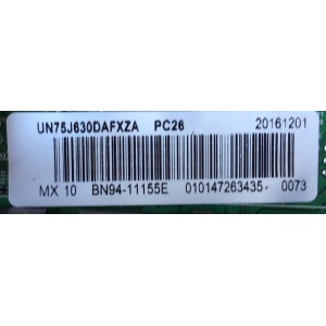 MAIN / SAMSUNG BN94-11155E / BN97-10662Z / MODELO UN75J630DAFXZA PC26