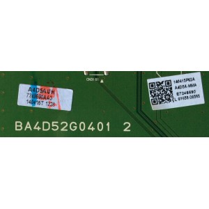MAIN / PHILIPS / A4D5AMMA-001 / BA4D52G0401 2 / A4D5AUH / MODELO  58PFL4609/F7 DS1 / PANEL V580HJ1-LD6 Rev.C1 