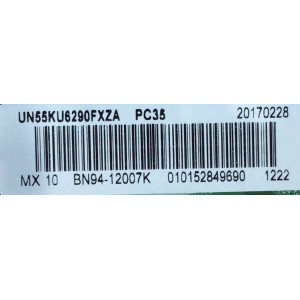 MAIN / SAMSUNG BN94-12007K / BN41-02528A / BN97-12999C / PANEL CY-GK055HGLV9H / MODELO UN55KU6290FXZA FK07