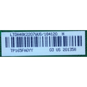 MAIN / HISENSE 184120 / RSAG7.820.6400/ROH / 201358 / LTDN48K2207WUS / MODELO 48H4C/ PANEL HD480DF-E32(010)\S4\GM\ROH