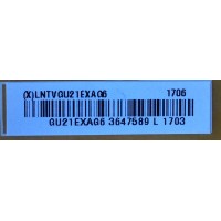 LED DRIVER / VIZIO LNTVGU21EXAG6 / 715G8492-P01-000-002H /  MODELO E55-E1 LTM7VIAT