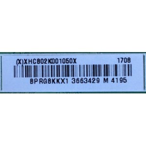 MAIN / VIZIO XHCB02K001 / (X)XHCB02K001050X / 715G8320-M01-B00-004T / MODELO D50F-E1 LTMWVTET / TPT500J1-HVN07.U REV:S500Y