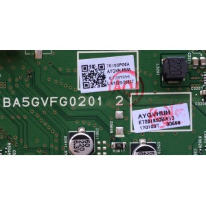 MAIN / SANYO AYGVHUH / BA5GVFG0201 2 / AYGVH-MMA / MODELO FW43D25F B / PANEL U4DV3XH	