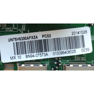 MAIN PARA TV SAMSUNG / NUMERO DE PARTE BN94-07573A / BN41-02157B / BN97-08071E / BN9407573A / PARTE SUSTITUTA BN94-07573B / PANEL CY-GH075CSLV1H / DISPLAY LSF750HL03-G01 / MODELO UN75H6300 / UN75H6300AFXZA TH01