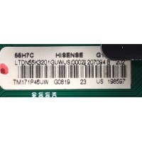 MAIN / HISENSE 207094 / RSAG7.820.6591/ROH / H41804PN569A2 / MODELO 55H7C / LTDN55K3201