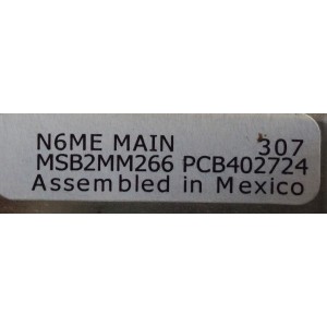 MAIN / SANYO N6ME / 1AA4B10N21300 / MODELO DP52848 P52848-00 / PANEL LK520D3LZ82	