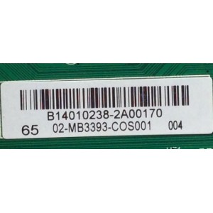 MAIN / SANYO B14010238 / 02-MB3393-COS001 / T.MS3393T.78 / 3MS3393X-3 / MODELO DP65E34 P65E34-00 / PANEL V650HP1-LS6 Rev.E1	