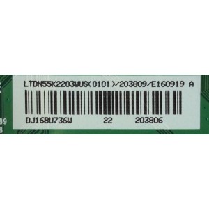 MAIN / HISENSE 203809 / 203806 / RSAG7.820.6841/ROH / MODELO 55H5C / PANEL HD550DF-E32	