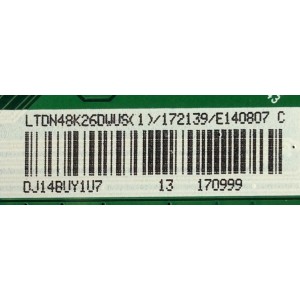 MAIN PARA TV HISENSE / NUMERO DE PARTE170999 / 172139 / RSAG7.820.5644/ROH / RSAG7.820.5644/R0H / PANEL HD480DF-B37 / HD480DF-B31(020)\S3.B2\GM\ROH / MODELO 48H5