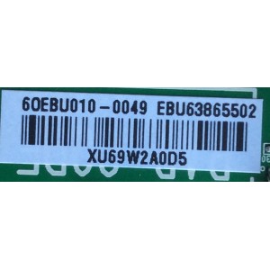 MAIN / LG EBU63865502 / EAX66943504 (1.0) / MODELO 43UH6030-UD.BUSWLJM / PANEL NC430DGE SADP3	