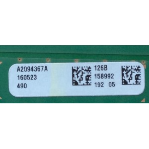 TARJETA INTERFACE PARA TV SONY / NUMERO DE PARTE A2094367A 126 / 1-980-840-11 / 173612811 / PANEL'S YD6S750DTD01 / S750QF58 V4 / S750QF58 V5 / DISPLAY LC750EQL (SJ)(A1) / MODELOS XBR-75X850D / XBR-75X855D / XBR-75X857D / XBR-75X940D