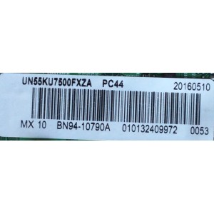 MAIN PARA TV SAMSUNG / NUMERO DE PARTE BN94-10790A / BN41-02528A / BN97-10970A / BN97-10980A / BN9410790A / PANEL CY-VK055HGLV3H / DISPLAY LSF550FN07-L12 / MODELOS UN55KU7500 / UN55KU7500FXZC / UN55KU7500FXZA FA01 / UN55MU7500FXZA FA01