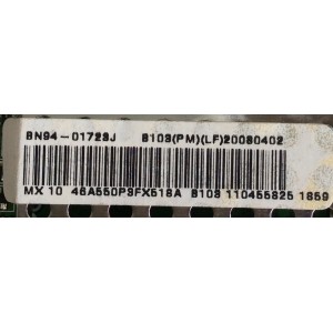 MAIN / SAMSUNG BN94-01723J / BN41-00975B / BN97-01985U / MODELO LN46A540P2FXZA / PANEL LTF460HA01	