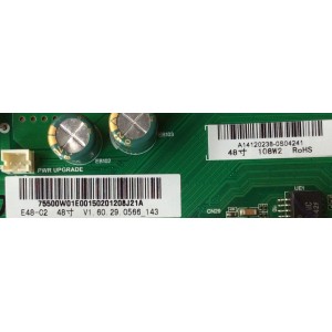 MAIN / VIZIO 791.00W10.E006 / 75500W01E001 / TP.MT5580.PC76 / 755.00W01.E001 / A14120238 / MODELO E48-C2 LWZQSGAR PANEL LSC480HN03-001	