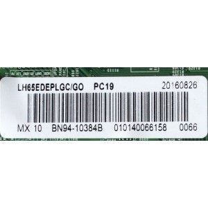MAIN / SAMSUNG BN94-10384B / BN97-10416A / BN41-02456A / MODELO LH65EDEPLGC/GO MS01 / PANEL CY-GJ065CSAVYH HW35