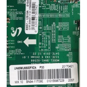 MAIN / SAMSUNG BN94-11709E / BN41-02568A / BN97-12619A / PANEL CY-WK065HGLV2H / MODELO UN65MU650DFXZA FA01