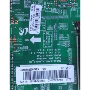 MAIN / SAMSUNG BN94-12036A / BN41-02568A / BN97-12960A / PARTE SUSTITUTA BN94-12432A / PANEL CY-GK050HGNVFH / MODELOS UN50MU6300FXZC / UN50MU6300FXZA DA01