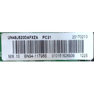 MAIN PARA TV SAMSUNG / NUMERO DE PARTE BN94-11798B / BN41-02307B / BN97-12660H / BN9411798B / PARTE SUSTITUTA BN94-11075K / PANEL CY-JJ048BGEV4H / MODELO UN48J520 / UN48J520DAFXZA ED04