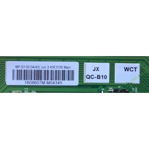 MAIN FUENTE (COMBO) PARA TV LG / NUMERO DE PARTE 5823-A6M68A-0P00 / 43E3100 / 1608607LA8098 / 1608607M / DISPLAY LC430DUY (SH)(A1) / MODELO 43LH5000-UA / 43LH5000-UA.CUSWLH