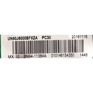 MAIN PARA TV SAMSUNG / NUMERO DE PARTE BN94-11384A / BN41-02415C / BN97-11863A / BN9411384A / PARTE SUSTITUTA BN94-12172A / PANEL CY-JJ050BGNV2H / MODELO UN50J5000 / UN50J5000BFXZA DA01