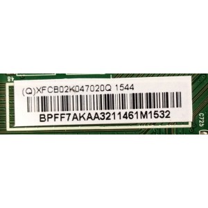 MAIN / VIZIO 756TXFCB02K047 / XFCB02K047020Q / 715G7582-M01-001-004K / 006LP0279166A / MODELO E24-C1 LTT6TGBR / PANEL TPM236WFI-HJJP02.N REV:BC4A A