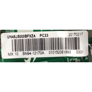 MAIN / SAMSUNG BN94-12170A / BN41-02415C / BN97-13116A / PARTE SUSTITUTA BN94-11383C / PANEL CY-JJ048BGEV4H / MODELO UN48J5000BFXZA BA03