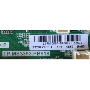 MAIN / ELEMENT L17010064 / TP.MS3393.PB818 / E17005-SY / 890-M00-03N61 / T320XVN02.F	