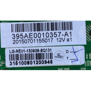 MAIN FUENTE (COMBO) PARA TV RCA / NUMERO DE PARTE 395AE0010357-A1 / LDD.M6308.B / LG-RFE01-150929-SQ131 / MODELO SLD40HG45RQ