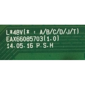 MAIN / LG EBT62829601 / 62829601 / EAX66085703(1.0) / MODELO 49UB8200-UH.AUSWLJM / PANEL LC490EQE(XG)(M1)	