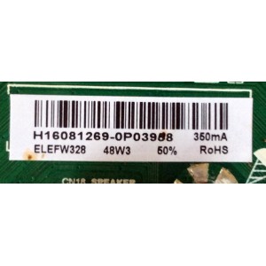 MAIN / FUENTE / (COMBO) ELEMENT H16081269 / TP.MS3393T.PB758 / 20EB / PANEL BOEI320WX1-01 / MODELO ELEFW328	