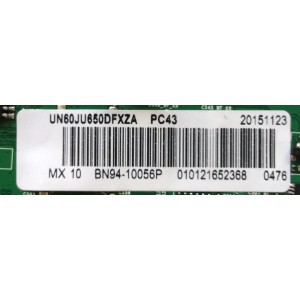 MAIN / SAMSUNG BN94-10056P / BN97-10062C / BN41-02344D / SUSTITUTAS BN94-08935A, BN94-09019U, BN94-10520N / MODELO UN60JU650DFXZA HD01 / PANEL CY-GJ060HGSV1H	