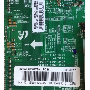 MAIN / SAMSUNG BN94-12039A / BN41-02568A / BN97-12963A / PARTE SUSTITUTA BN94-12434A / PANEL CY-GK065HGLV2H / MODELOS UN65MU6300FXZC / UN65MU6300FXZA FA01 / UN65MU6300FXZA DB03