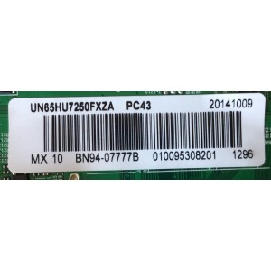 MAIN / SAMSUNG BN94-07777B / BN97-08902A / BN41-02257B / PANEL CY- VH065FGLV1H / MODELOS UN65JU6700FXZA TD01 / UN65HU7250FXZA TH01