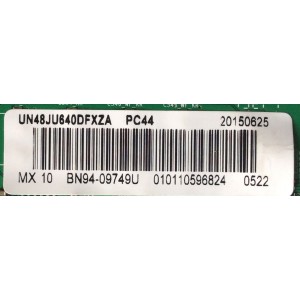 MAIN PARA TV SAMSUNG / NUMERO DE PARTE BN94-09749U / BN97-10096K / BN41-02443A / BN9409749U / PARTE SUSTITUTA BN94-10702Y / PANEL CY-GJ048HGLVBH / MODELO UN48JU640 / UN48JU640DFXZA UD01