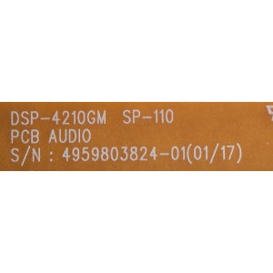 TARJETA DE AUDIO / DSP-42GM  / 4959803824-01(01/17) / SP-110	