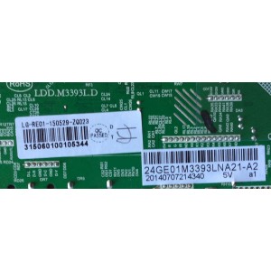 MAIN FUENTE (COMBO) PARA TV RCA / NUMERO DE PARTE 24GE01M3393LNA21-A2 / LG-RE01-150512-ZQ / LDD.M3393L.D / MODELO LED24C45RQD