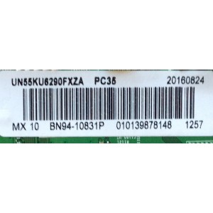 MAIN PARA TV SAMSUNG / NUMERO DE PARTE BN94-10831P / BN41-02528A / BN97-10651G / BN9410831P / PANEL CY-GK055HGEV5V / MODELOS UN55KU6290 / UN55KU6290FXZC / UN55KU6290FXZA BA03 / UN55KU6290FXZA BJ04