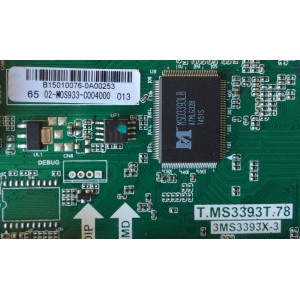 MAIN / SANYO B15010076 / 02-M0S933-C004000 / T.MS3393T.78 / 3MS3393X-3 / MODELO FW65D25T	